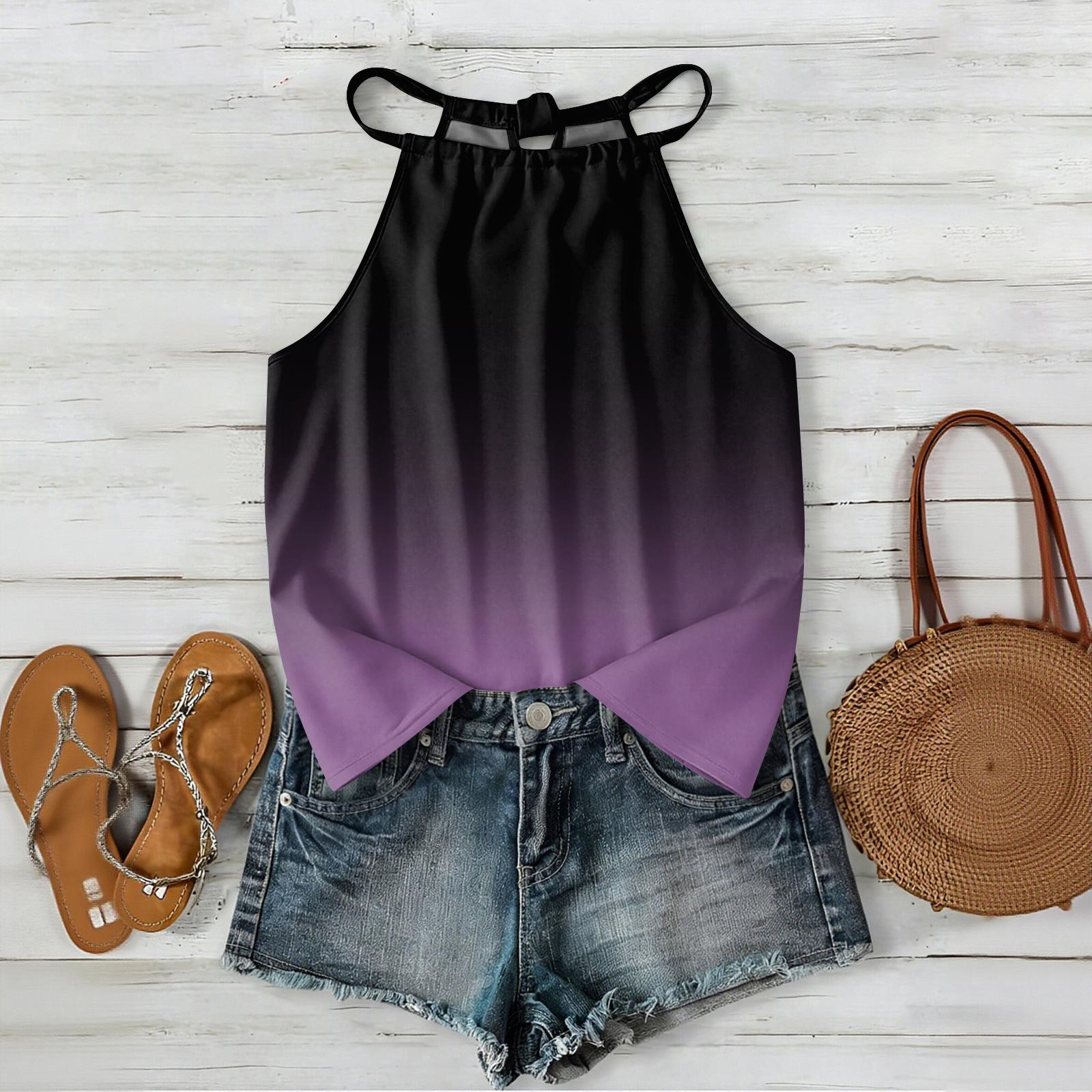 Women Sleeveless Gradient Print Bohemian Style Tank Top Casual Loose Fit Summer Outerwear Vest Blouse for Daily Wear XL
Women Sleeveless Gradient Print Bohemian Style Tank Top Casual Loose Fit Summer Outerwear Vest Blouse for Daily Wear XL
