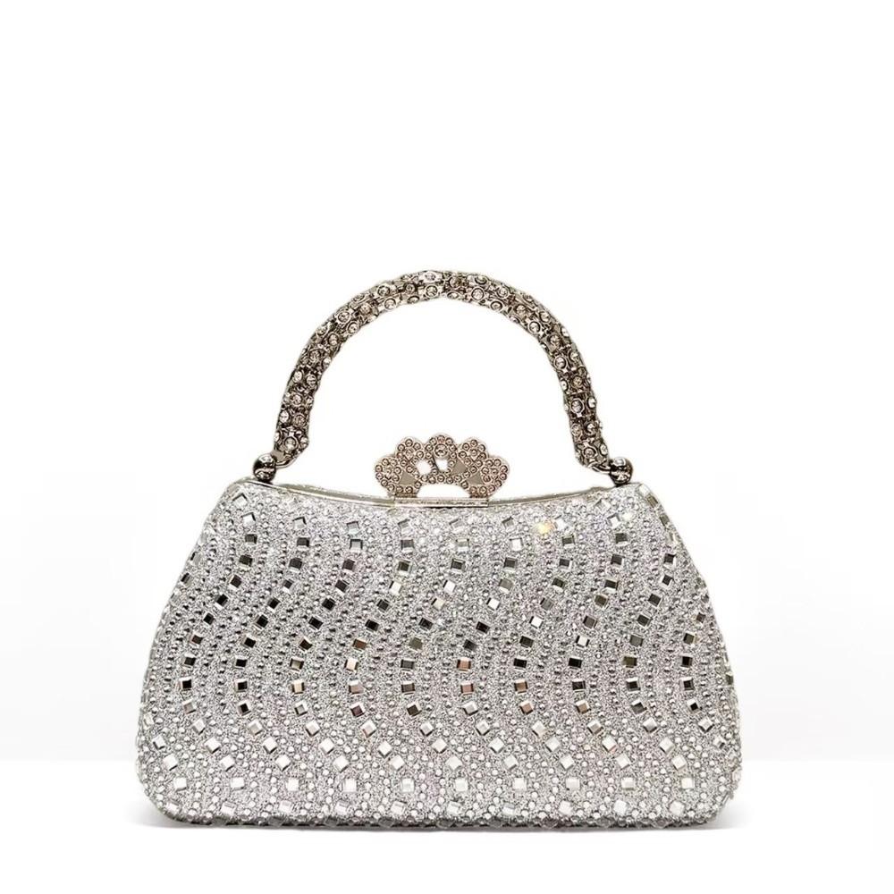 Luxury Diamond Embedded Evening Bag Fashionable Design Small Size Chain Purse Elegant Style Clutch Bag Wedding Event
Luxury Diamond Embedded Evening Bag Fashionable Design Small Size Chain Purse Elegant Style Clutch Bag Wedding Event