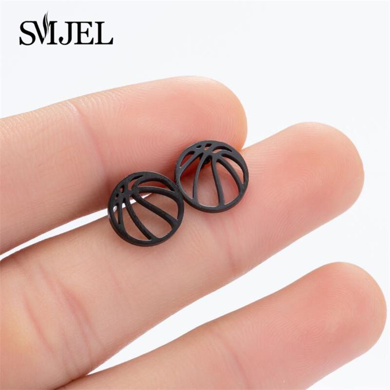 Multiple Black Stainless Steel Stud Earrings for Women Men Simple Volleyball Music Leaf Star Geometric Earings Jewelry Punk Gift Rose Gold Color
Multiple Black Stainless Steel Stud Earrings for Women Men Simple Volleyball Music Leaf Star Geometric Earings Jewelry Punk Gift Rose Gold Color