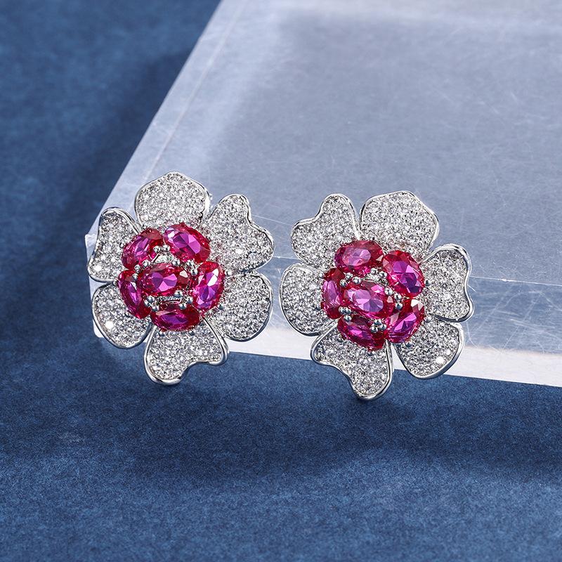 New Colorful Zircon Micro Inlaid Trendy Fashion Earrings Women s Colorful Flower Shaped Earrings Holiday Gift
New Colorful Zircon Micro Inlaid Trendy Fashion Earrings Women s Colorful Flower Shaped Earrings Holiday Gift