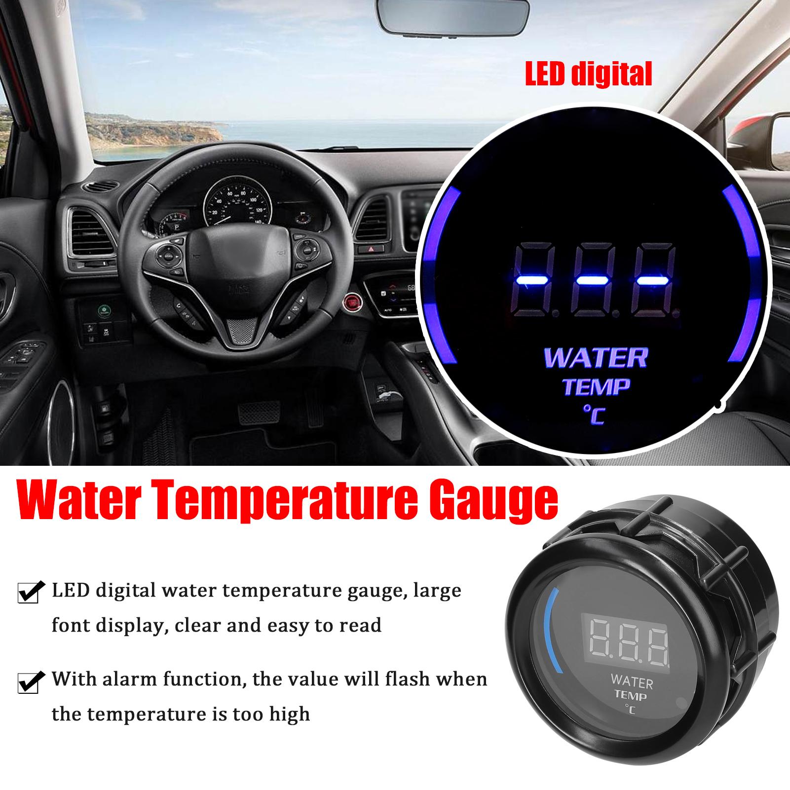 52mm Black Digital Water Temperature Gauge with Alarm Function for Car, Truck, Motorcycle
52mm Black Digital Water Temperature Gauge with Alarm Function for Car, Truck, Motorcycle