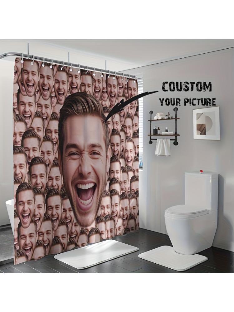 One Customizable Shower Curtain Featuring A Bright And Colorful Text Design - A Addition To Your Home Decor W60H190(CM)-1 Pcs
One Customizable Shower Curtain Featuring A Bright And Colorful Text Design - A Addition To Your Home Decor W60H190(CM)-1 Pcs