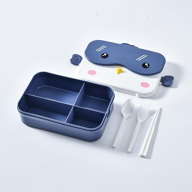 Мультяшный пингвин Bento Box Портативная детская Bento Box со столовыми приборами для микроволновки Перекус для школьников синий
Мультяшный пингвин Bento Box Портативная детская Bento Box со столовыми приборами для микроволновки Перекус для школьников синий