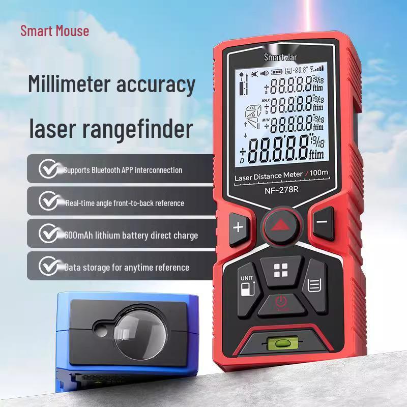 Smart Mouse NF-278G High-Precision Infrared Laser Rangefinder & Room Measuring Tool NF-278R-60
Smart Mouse NF-278G High-Precision Infrared Laser Rangefinder & Room Measuring Tool NF-278R-60