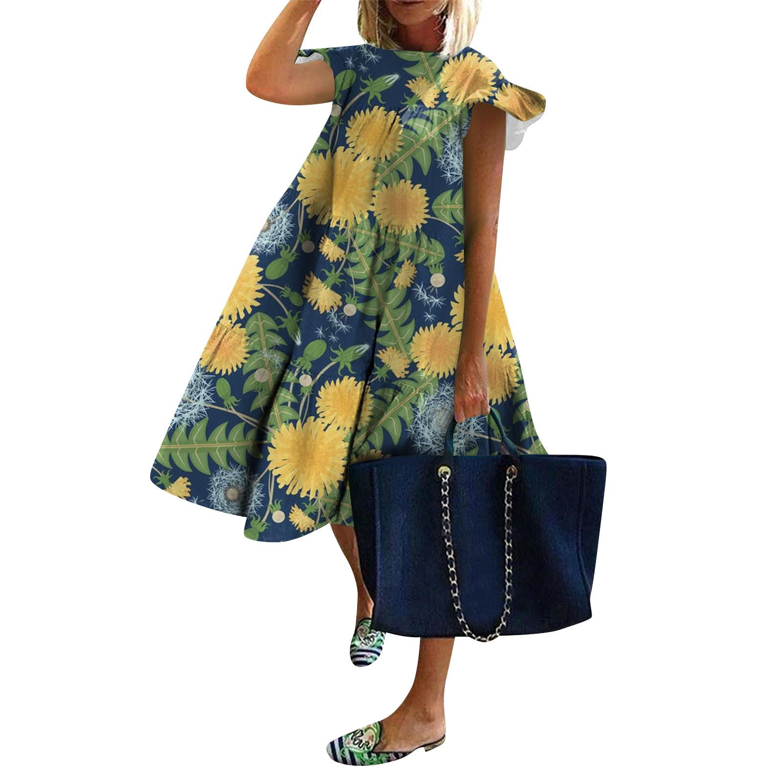 Женское модное платье с рукавами-крылышками и принтом, повседневное свободное платье с круглым вырезом XL жёлтый
Женское модное платье с рукавами-крылышками и принтом, повседневное свободное платье с круглым вырезом XL жёлтый