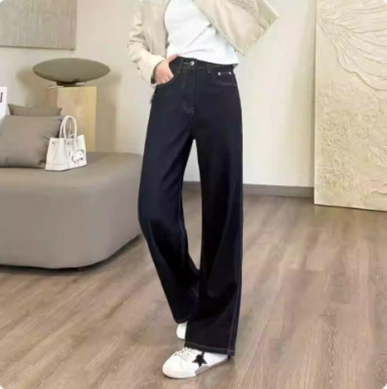 Lovely Tencel Three-Line Texture Jeans - Narrow & Wide-Leg Options, Drapey Simple Commuting Design. Large
Lovely Tencel Three-Line Texture Jeans - Narrow & Wide-Leg Options, Drapey Simple Commuting Design. Large