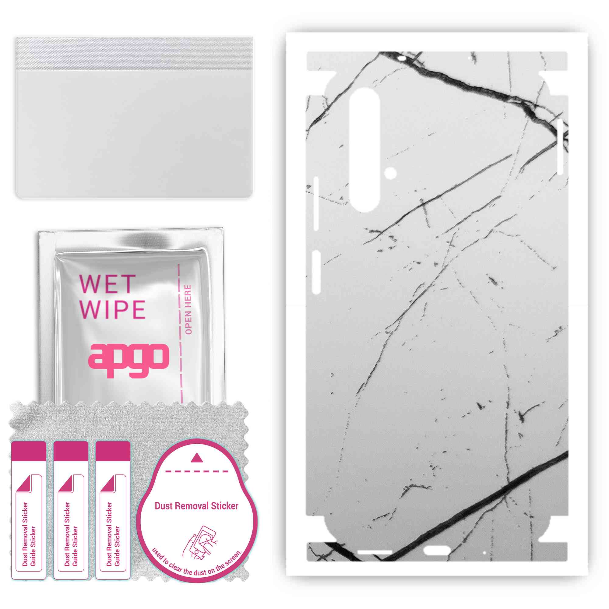 apgo Protective Skin Sticker for the back+sides compatible with Huawei nova 5T, Full Wrap Film, Foil, Vinyl - Pattern White Marble
apgo Protective Skin Sticker for the back+sides compatible with Huawei nova 5T, Full Wrap Film, Foil, Vinyl - Pattern White Marble