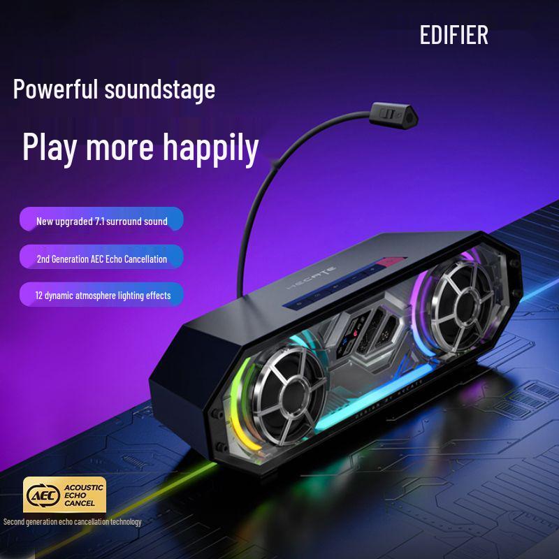 HECATE Edifier G2500BAR Desktop Gaming Bluetooth Speaker with Integrated Microphone Genuine with 1-Year Warranty
HECATE Edifier G2500BAR Desktop Gaming Bluetooth Speaker with Integrated Microphone Genuine with 1-Year Warranty