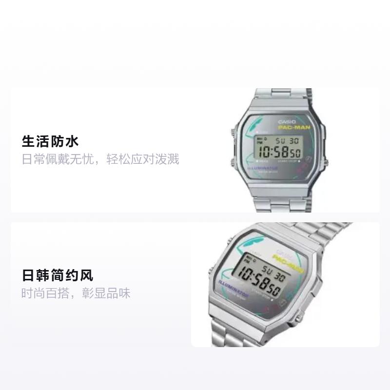 CASIO Waterproof Lifestyle Quartz Metal Strap Men and Women Same Style Gray Dial A168WEPC-7AJR золотий
CASIO Waterproof Lifestyle Quartz Metal Strap Men and Women Same Style Gray Dial A168WEPC-7AJR золотий