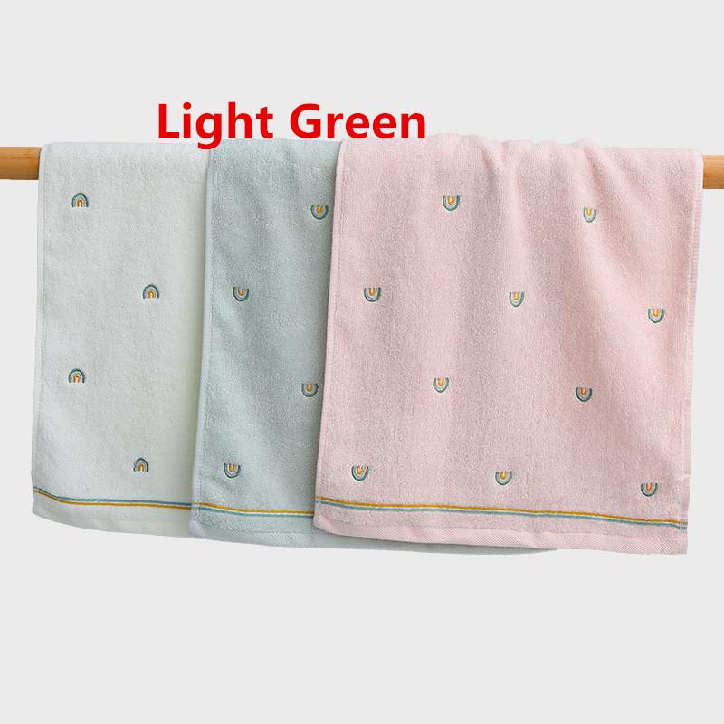 34x70cm Cartoon Small Rainbow Embroidery Pure Cotton Household Soft Non-linting Bathroom Adult Face Hand Towel 34x70cm&1pc світло-зелений колір
34x70cm Cartoon Small Rainbow Embroidery Pure Cotton Household Soft Non-linting Bathroom Adult Face Hand Towel 34x70cm&1pc світло-зелений колір
