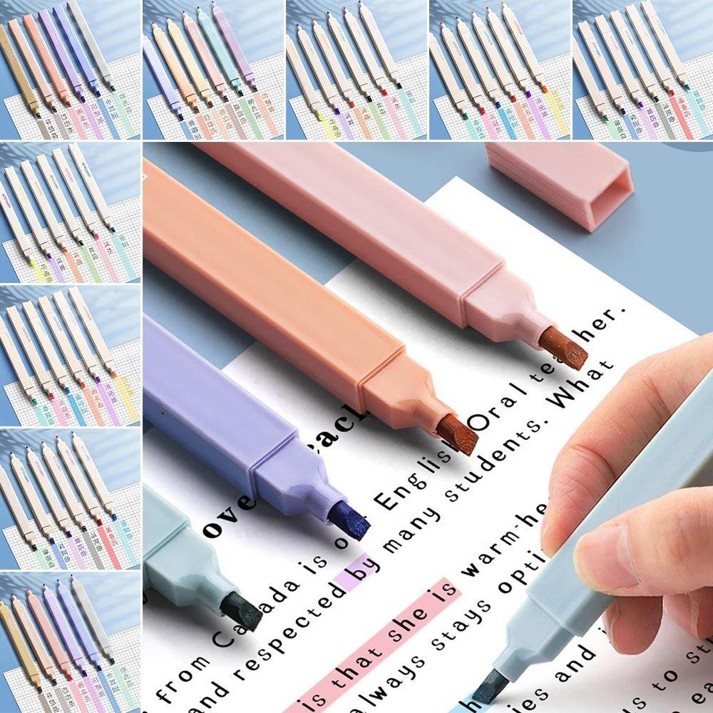 6Pcs/Set Double Headed Highlighters Pens Soft Tip Marker Pens School Office Supplies Single headed/09
6Pcs/Set Double Headed Highlighters Pens Soft Tip Marker Pens School Office Supplies Single headed/09