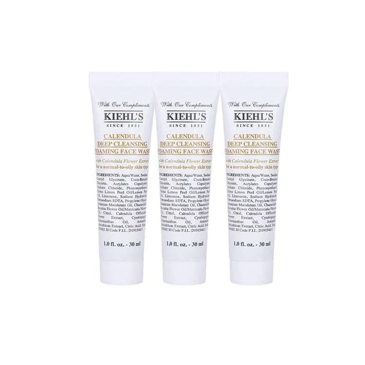 Kiehl s Календула Глибоко очищуючий піноутворюючий засіб для вмивання обличчя Зразок дорожнього розміру 30ml*3
Kiehl s Календула Глибоко очищуючий піноутворюючий засіб для вмивання обличчя Зразок дорожнього розміру 30ml*3