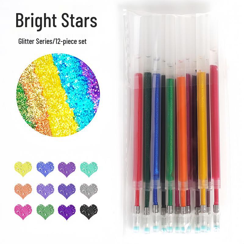 Quicksand Glitter Handheld Student Highlighter Pen Round Tip
Quicksand Glitter Handheld Student Highlighter Pen Round Tip