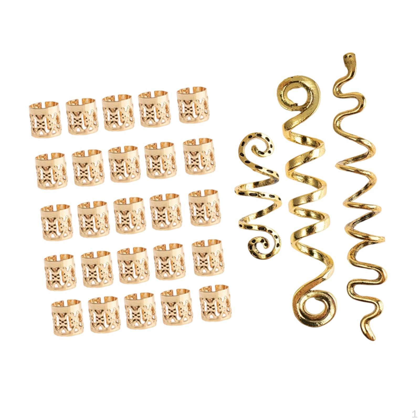 28 штук Аксесуари для дредів Кільця для кіс Ювелірні вироби для плетіння для жінок золотий
28 штук Аксесуари для дредів Кільця для кіс Ювелірні вироби для плетіння для жінок золотий