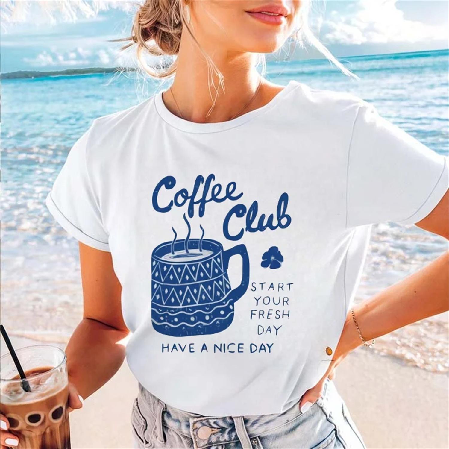 Pattern Women s Printed Coffee Club Women s O-Neck Versatile T-Shirt Casual Style Short Sleeved Top Clothing Cartoon Style T-Shi XXXXXL білий
Pattern Women s Printed Coffee Club Women s O-Neck Versatile T-Shirt Casual Style Short Sleeved Top Clothing Cartoon Style T-Shi XXXXXL білий