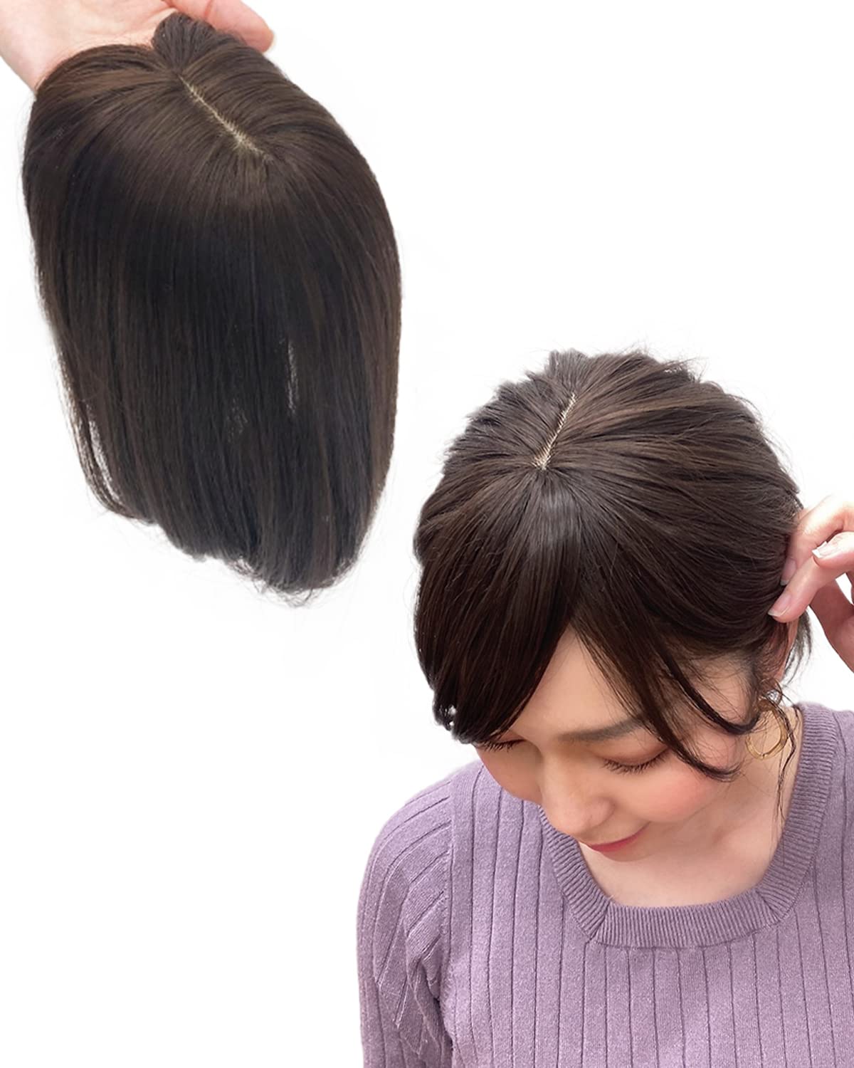 AQUADOLL Top Piece Wig with Whorl, Bangs, Long Type, Side Partial Wig, Small Face, One-Touch, SBR. See-Through Brown (wgt811SBR)
AQUADOLL Top Piece Wig with Whorl, Bangs, Long Type, Side Partial Wig, Small Face, One-Touch, SBR. See-Through Brown (wgt811SBR)