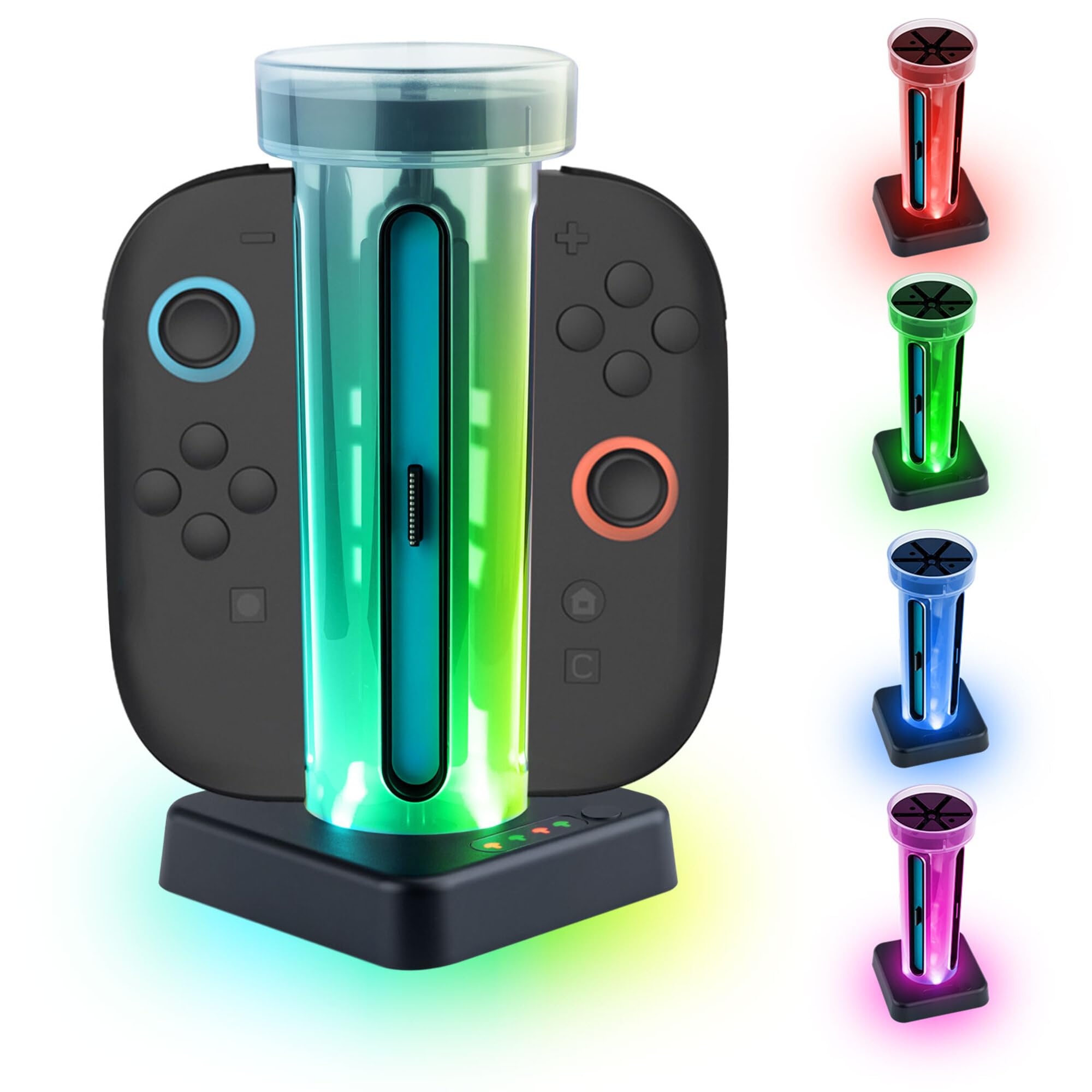 Mcbazel Switch2 2 Зарядка Заряжает 4 Устройства Оборудован RGB 6 Отсеков для Игровых Карт Функция Защиты от Перезаряда Черная Док-станция для Joy-Con, Одновременно, чёрный
Mcbazel Switch2 2 Зарядка Заряжает 4 Устройства Оборудован RGB 6 Отсеков для Игровых Карт Функция Защиты от Перезаряда Черная Док-станция для Joy-Con, Одновременно, чёрный