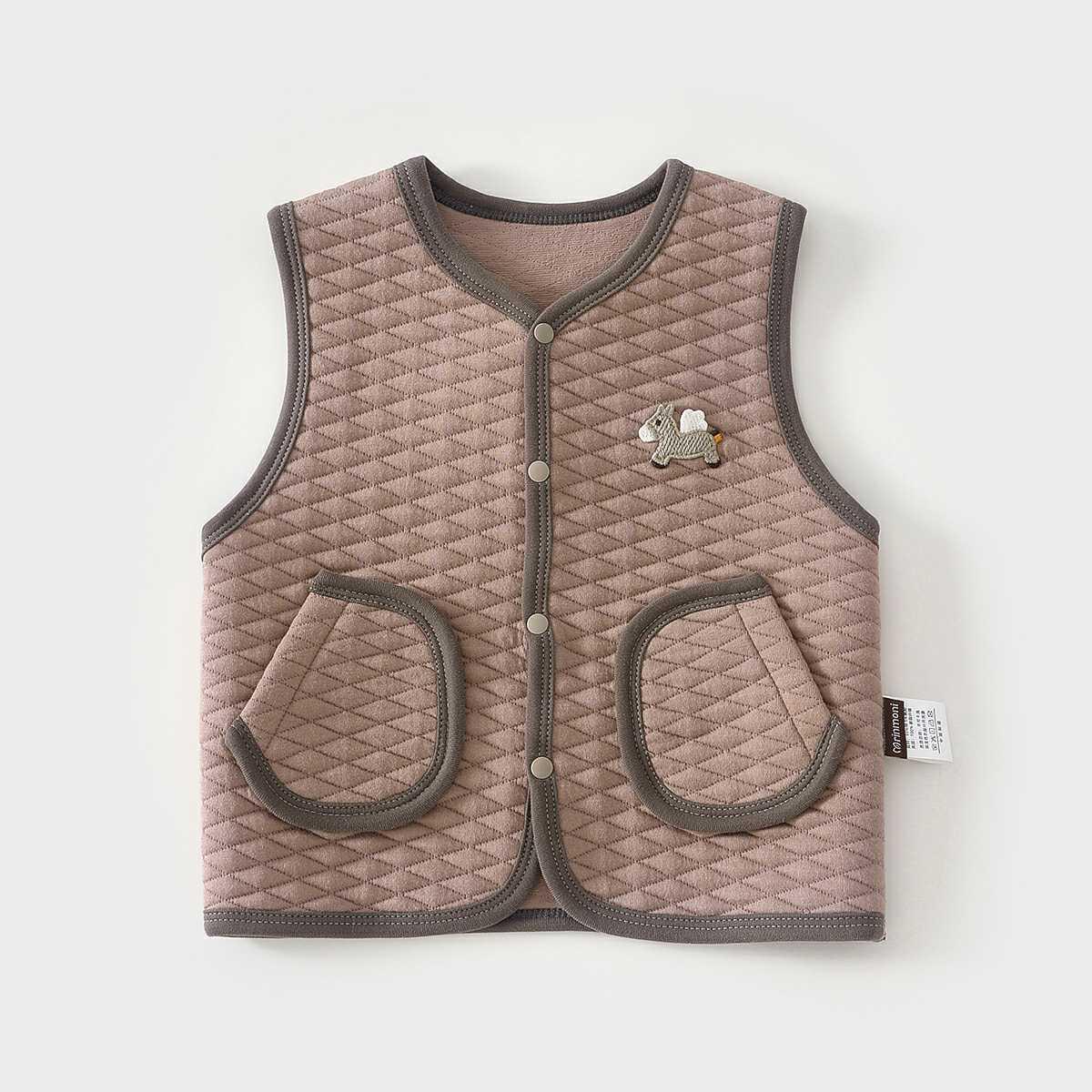 Boneless Padded Cotton Baby Vest with Newborn Bib for Spring & Autumn 90 (15 months-2 years, 21-24 lbs)
Boneless Padded Cotton Baby Vest with Newborn Bib for Spring & Autumn 90 (15 months-2 years, 21-24 lbs)