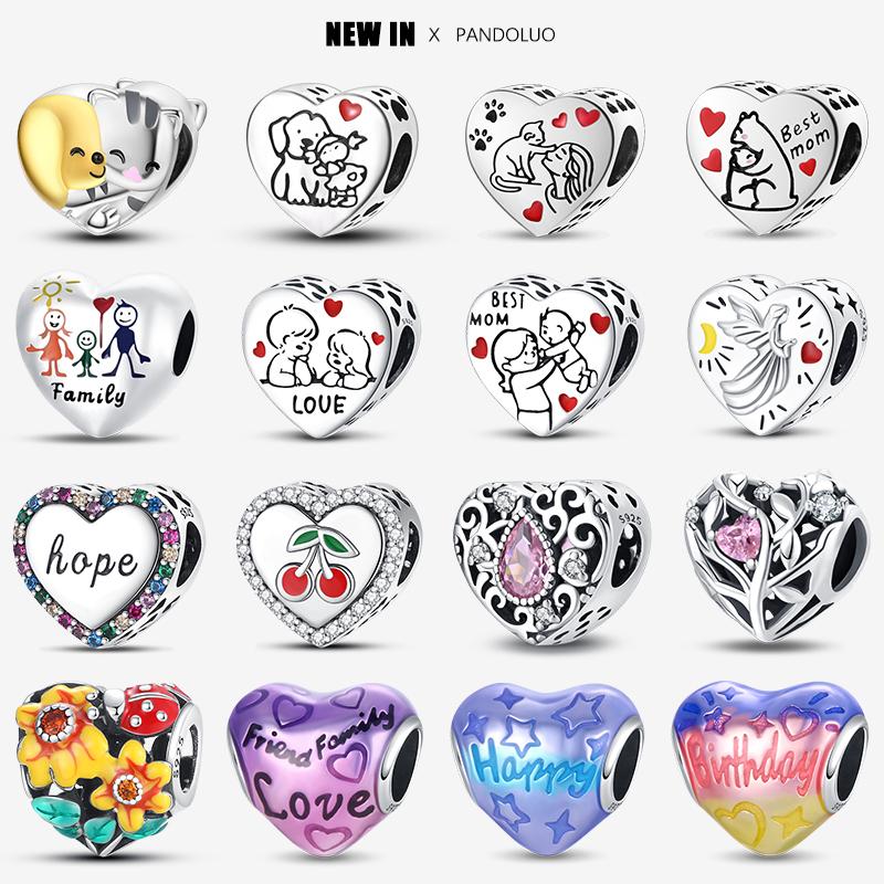 New in Heart Shaped Pattern Charm Beads Fits Original Bracelet Women 925 Silver Pendant Bead Jewelry Hot Sale Gift
New in Heart Shaped Pattern Charm Beads Fits Original Bracelet Women 925 Silver Pendant Bead Jewelry Hot Sale Gift