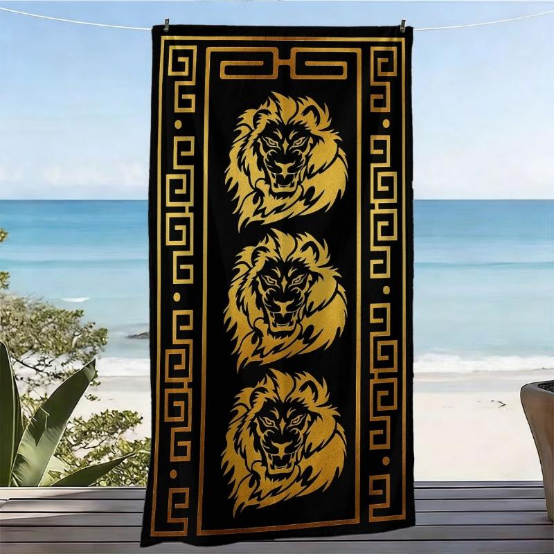 1pc, Chinese Classical Style Lion Totem Oversized Soft towel,Golden Traditional Pattern Print,Microfiber Bath Towel,Quick-drying W30*H60(CM)
1pc, Chinese Classical Style Lion Totem Oversized Soft towel,Golden Traditional Pattern Print,Microfiber Bath Towel,Quick-drying W30*H60(CM)