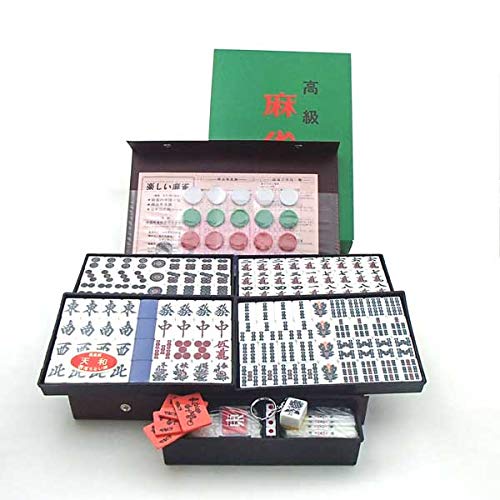 Handmade Japanese Mahjong Tiles, Durable R-Tiles, Tenhou Blue (with White Dots), Includes Igo Lab Original Tile Strap
Handmade Japanese Mahjong Tiles, Durable R-Tiles, Tenhou Blue (with White Dots), Includes Igo Lab Original Tile Strap