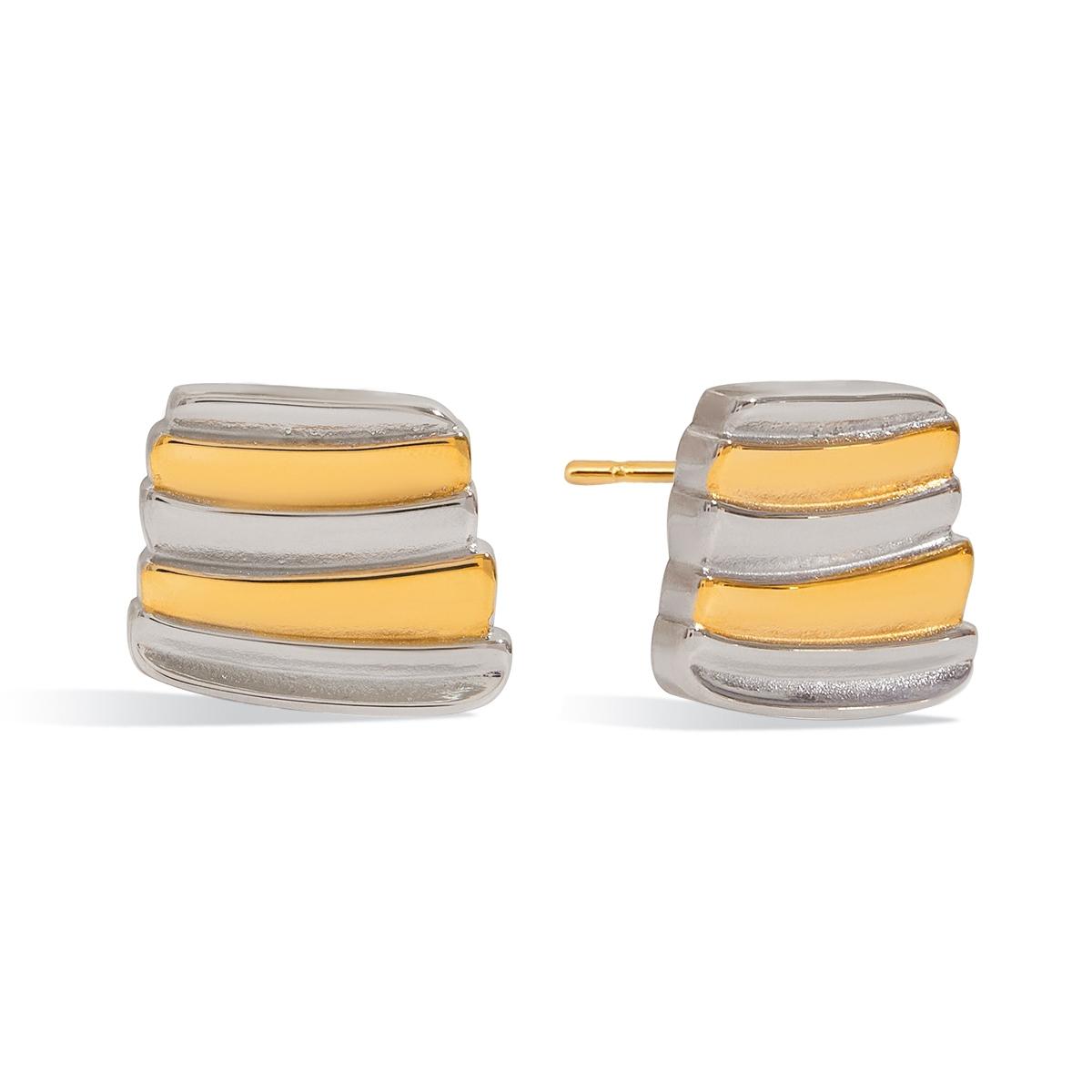 Yori Rust Proof Stainless Steel Simple Glossy Striped Earrings 18K PVD Plated Summer Fashion Jewelry for Women New
Yori Rust Proof Stainless Steel Simple Glossy Striped Earrings 18K PVD Plated Summer Fashion Jewelry for Women New
