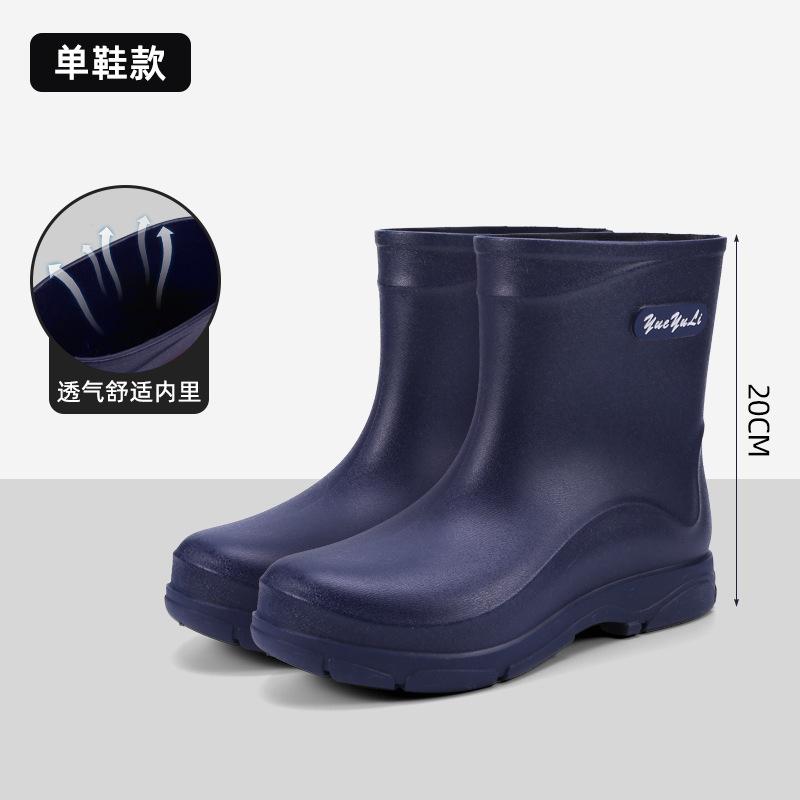 Водные туфли Новая японская и корейская мода средней длины бархатные дождевые туфли, мужские уличные водонепроницаемые рыболовные туфли, нескользящие водные ботинки 44
Водные туфли Новая японская и корейская мода средней длины бархатные дождевые туфли, мужские уличные водонепроницаемые рыболовные туфли, нескользящие водные ботинки 44