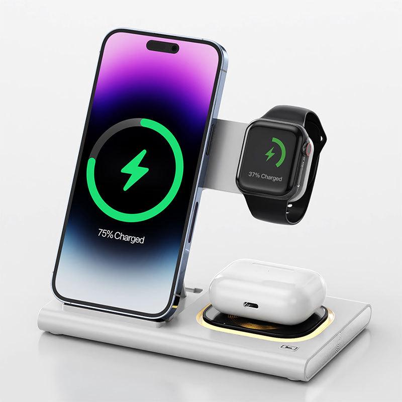 3-in-1 Wireless Charger & Night Light Foldable Stand
3-in-1 Wireless Charger & Night Light Foldable Stand