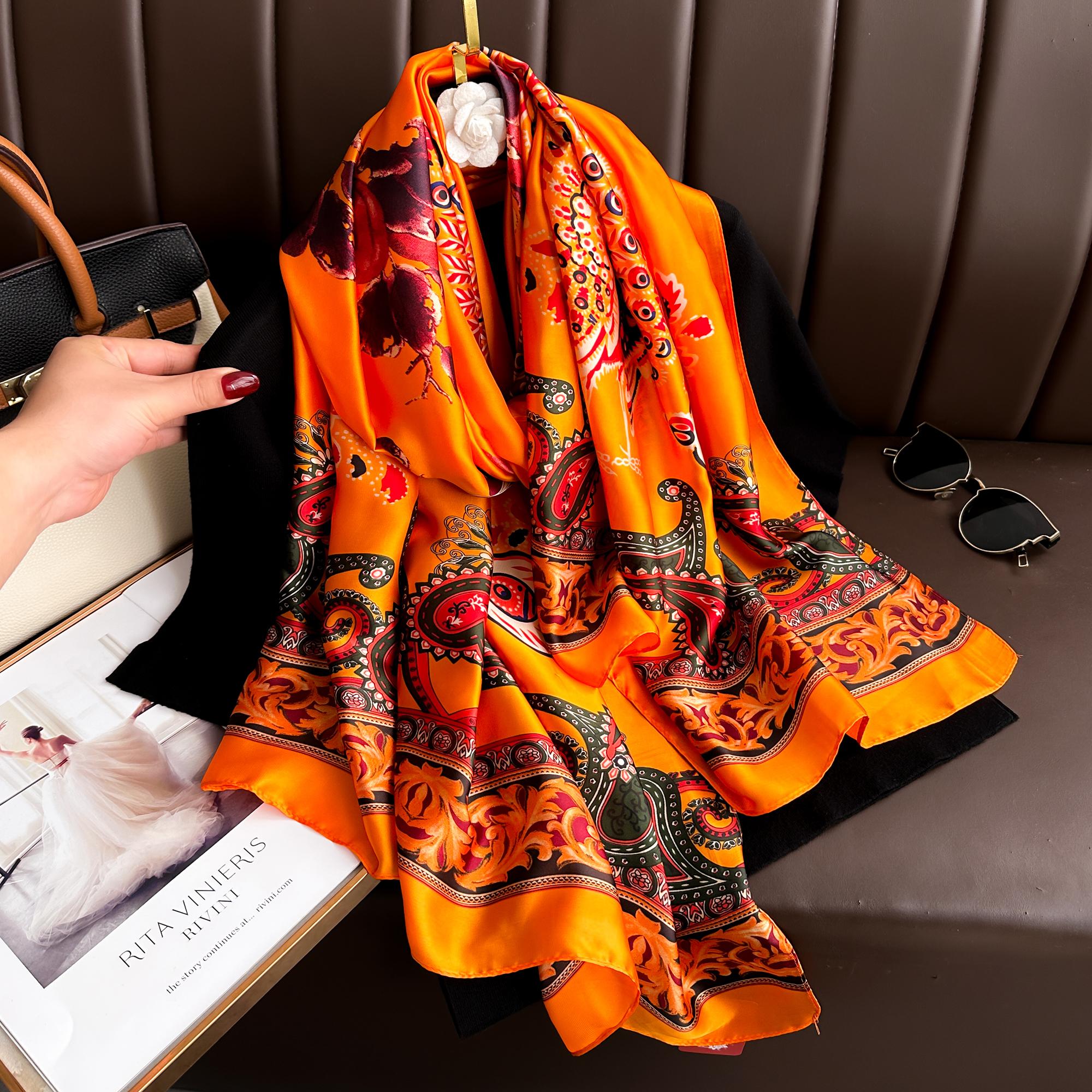 2024 180*90cm Luxury Brand Spring Summer Autumn Women Clothing New Fashion Color Matching Printed Silk Scarf Lady Shawl Turba коралл красный
2024 180*90cm Luxury Brand Spring Summer Autumn Women Clothing New Fashion Color Matching Printed Silk Scarf Lady Shawl Turba коралл красный