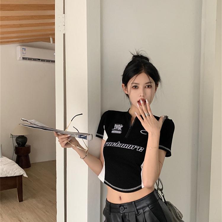 Vintage American Spicy Girl Color Block Embroidered Slim Fit Cropped T-Shirt M (Recommended for up to 45 kg)
Vintage American Spicy Girl Color Block Embroidered Slim Fit Cropped T-Shirt M (Recommended for up to 45 kg)