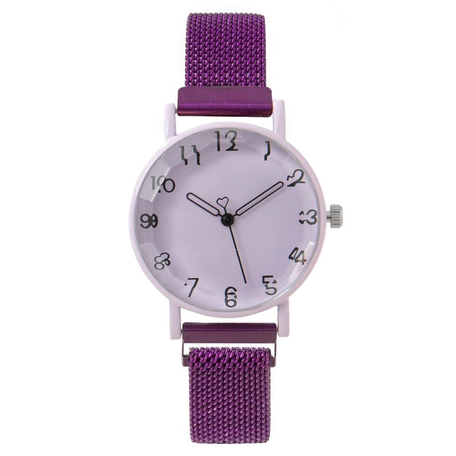 Роскошные женские часы Металлический сетчатый стальной ремешок Модные женские наручные часы Кварцевые часы для женщин Винтажные часы фиолетовый
Роскошные женские часы Металлический сетчатый стальной ремешок Модные женские наручные часы Кварцевые часы для женщин Винтажные часы фиолетовый