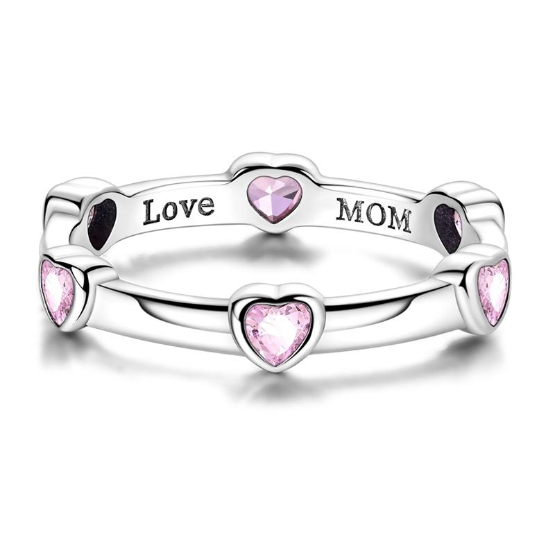 Love Mom Pink Heart Band Ring 925 Sterling Silver Pink CZ Mother s Day Love Jewelry Hypoallergenic Gift for Mom 6
Love Mom Pink Heart Band Ring 925 Sterling Silver Pink CZ Mother s Day Love Jewelry Hypoallergenic Gift for Mom 6