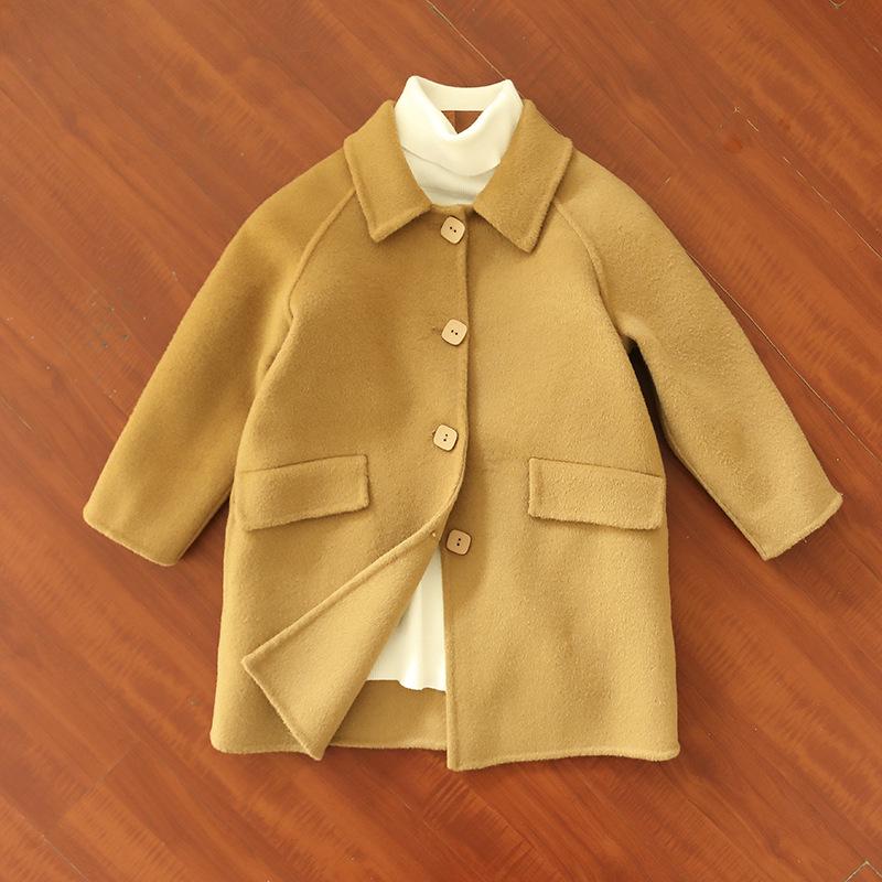 Black Double-Faced Cashmere Mid-Length Overcoat for Boys and Girls - New Fashionable Big Kid Woolen Coat 130 cm
Black Double-Faced Cashmere Mid-Length Overcoat for Boys and Girls - New Fashionable Big Kid Woolen Coat 130 cm