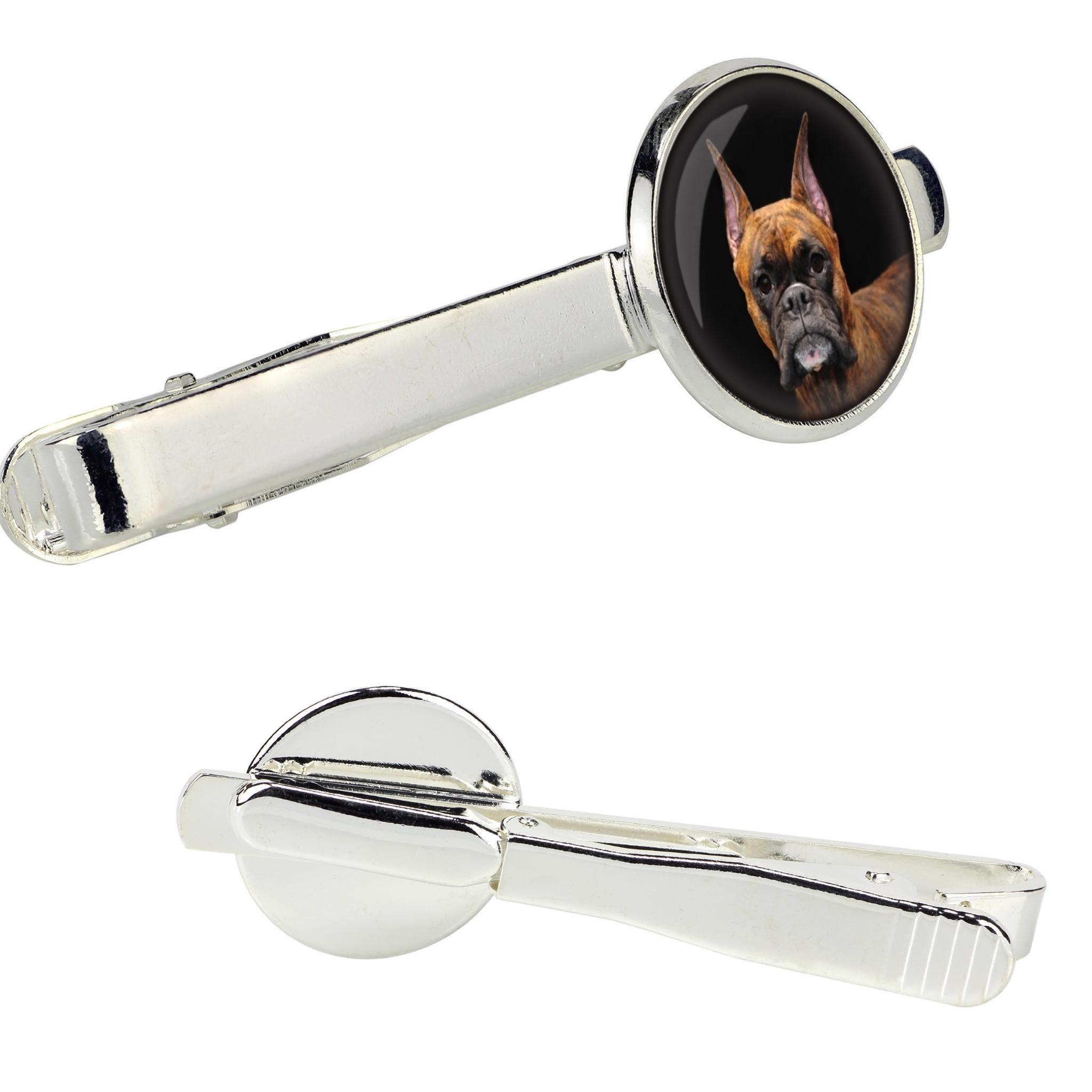 Boxer, German Boxer III - tie clip in a box, stylish tie, personalized jewelry from the Art-Dog brand срібний
Boxer, German Boxer III - tie clip in a box, stylish tie, personalized jewelry from the Art-Dog brand срібний