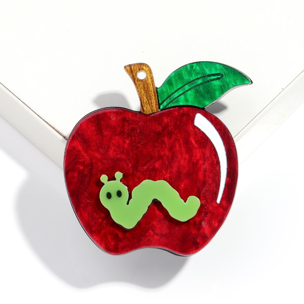Cute Acrylic Red Apple Brooches for Women Girls Cartoon Caterpillar Fruit Badge Jewelry Clothes Bag Accessories Christmas Gifts
Cute Acrylic Red Apple Brooches for Women Girls Cartoon Caterpillar Fruit Badge Jewelry Clothes Bag Accessories Christmas Gifts