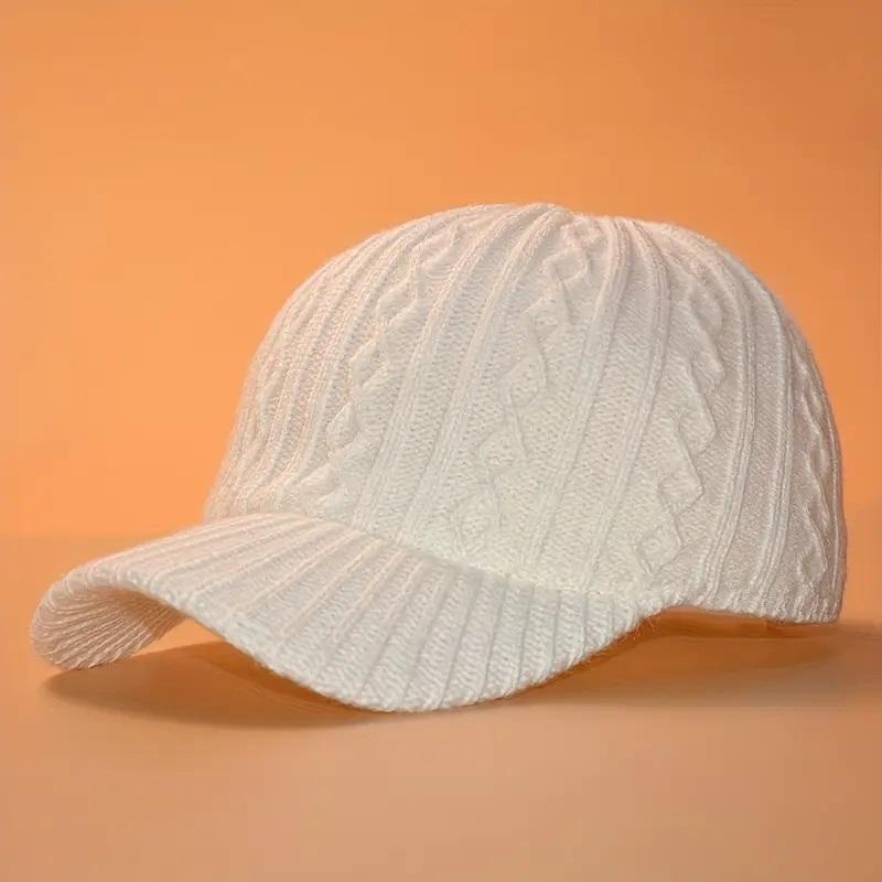 Warm Adjustable Chic Knit Baseball Cap for Women - Elegant Floral Design Visor Hat for Autumn & Winter Outdoor Activities Adjustable білий
Warm Adjustable Chic Knit Baseball Cap for Women - Elegant Floral Design Visor Hat for Autumn & Winter Outdoor Activities Adjustable білий