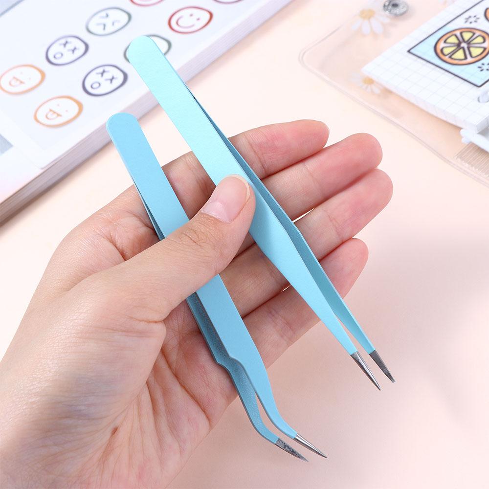 Tape Sticker Tool Stainless Steel Picking Tool Nipper Nail Tweezers Macaron Color Tweezers
Tape Sticker Tool Stainless Steel Picking Tool Nipper Nail Tweezers Macaron Color Tweezers