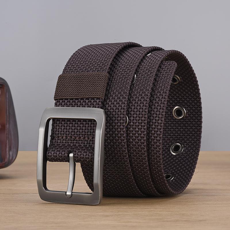 Casual Men S Woven Belt Imitation Nylon Canvas Tactical Belt Outdoor Simple Pin Buckle Belt 130cm темно-коричневого кольору
Casual Men S Woven Belt Imitation Nylon Canvas Tactical Belt Outdoor Simple Pin Buckle Belt 130cm темно-коричневого кольору