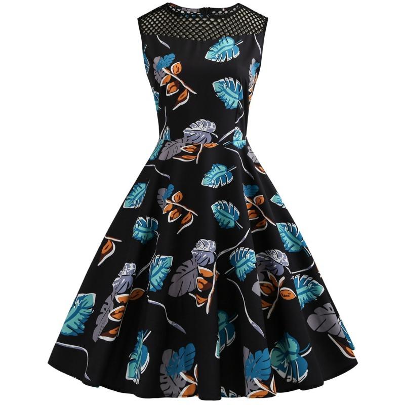 Eaby s new retro sleeveless hollowed-out gauze leaf printing big pendulum dress XXL чёрный
Eaby s new retro sleeveless hollowed-out gauze leaf printing big pendulum dress XXL чёрный