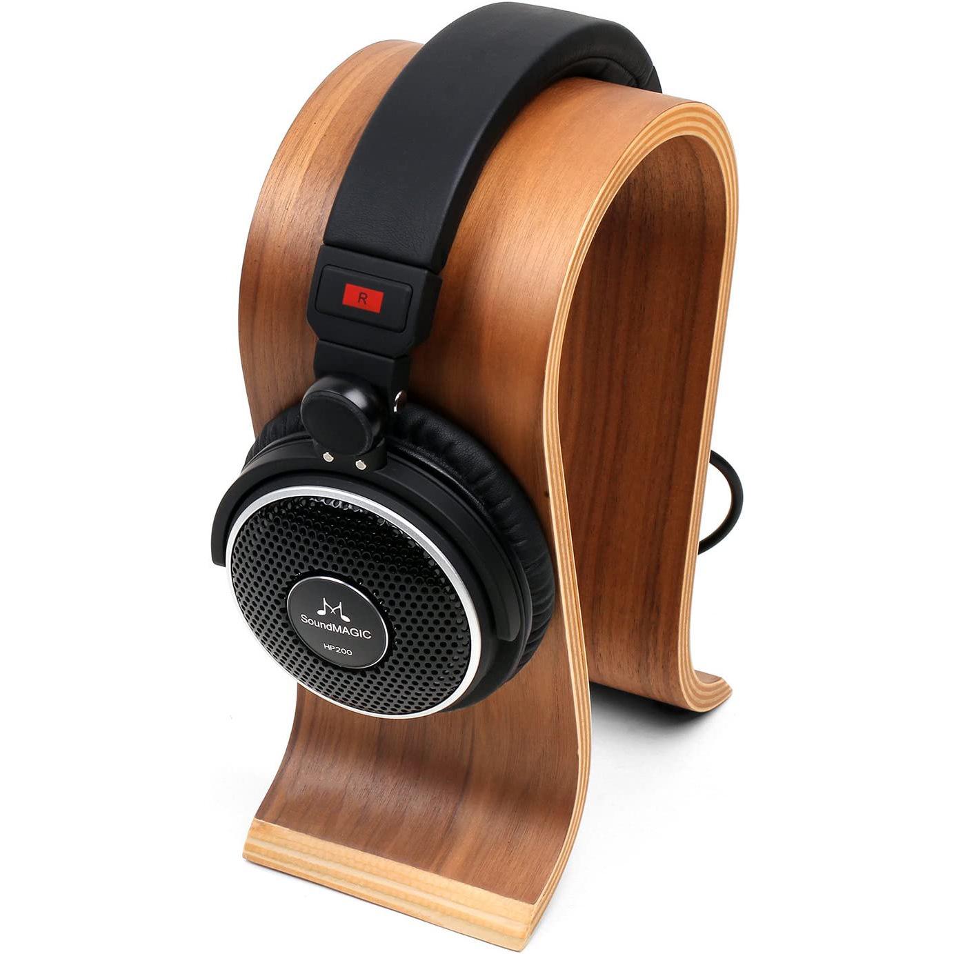 U-Shaped Wooden Bluetooth Over-Ear Headphone Stand & Creative Storage Rack Black
U-Shaped Wooden Bluetooth Over-Ear Headphone Stand & Creative Storage Rack Black