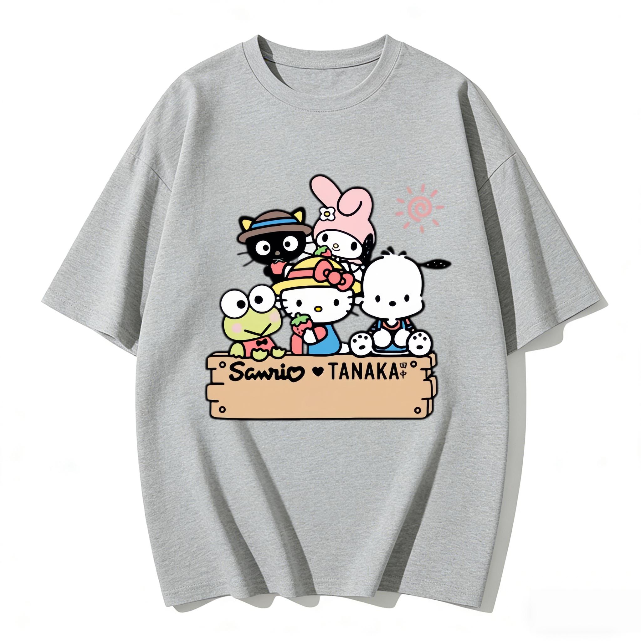 2026 New Sanrio Characters Strawberry Cartoon Print Tshirt Family Matching Outfits Casual Short Sleeve Tee for Women Unisex Kids S
2026 New Sanrio Characters Strawberry Cartoon Print Tshirt Family Matching Outfits Casual Short Sleeve Tee for Women Unisex Kids S