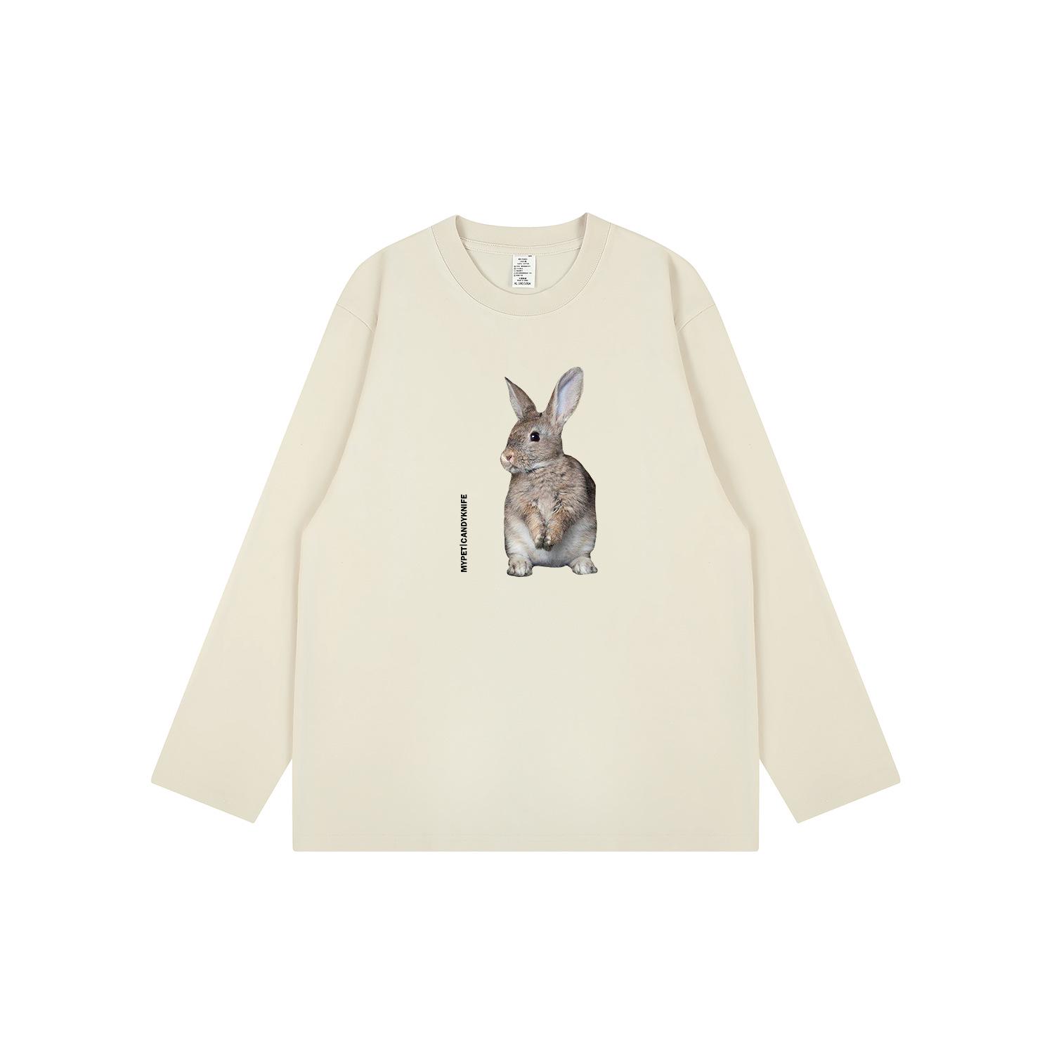 Retro Rabbit Print Student Long-Sleeve T-Shirt - Cute & Versatile Cotton Shirt for Girls (Autumn/Winter) Medium
Retro Rabbit Print Student Long-Sleeve T-Shirt - Cute & Versatile Cotton Shirt for Girls (Autumn/Winter) Medium