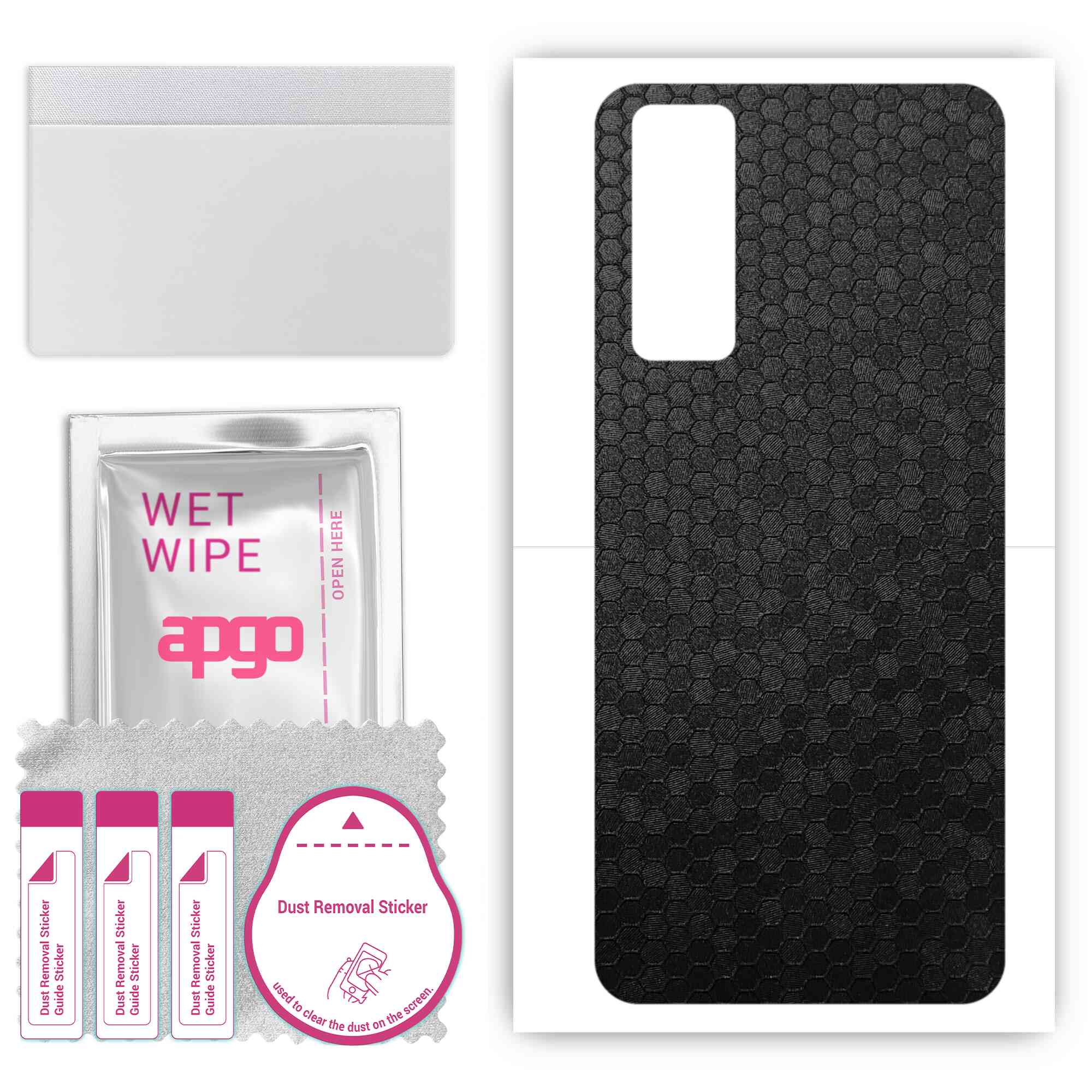 apgo Protective Skin Sticker for the back compatible with Vivo Y53s, Wrap Film, Foil, Vinyl - Pattern Black Honeycomb
apgo Protective Skin Sticker for the back compatible with Vivo Y53s, Wrap Film, Foil, Vinyl - Pattern Black Honeycomb