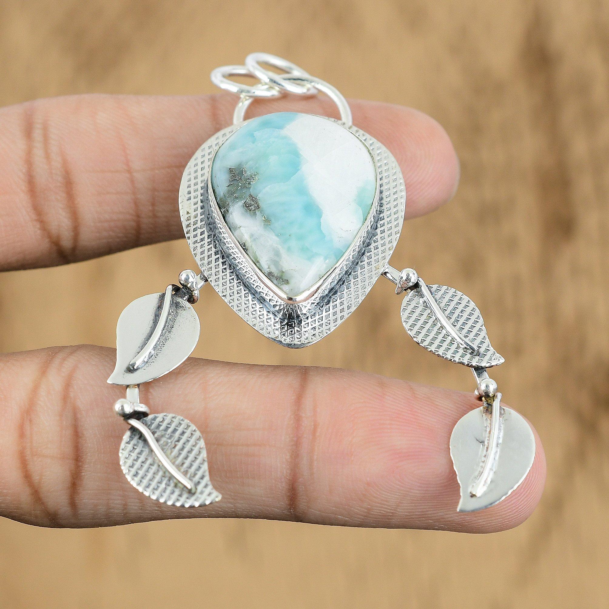 Womens day Deal Sterling Silver Larimar Stone Birthday Wife Handcrafted Pendant
Womens day Deal Sterling Silver Larimar Stone Birthday Wife Handcrafted Pendant