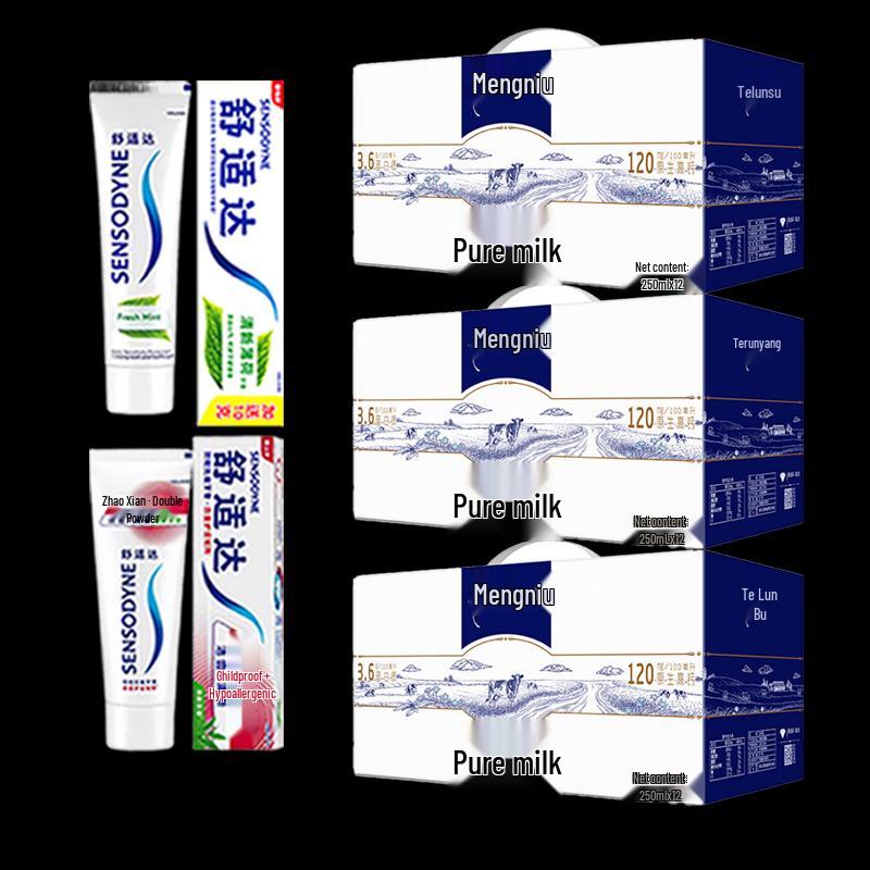 Sensodyne Toothpaste and Telunsu Milk Festive Bundle
Sensodyne Toothpaste and Telunsu Milk Festive Bundle