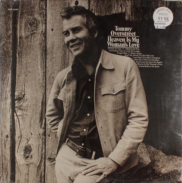 LP Record TOMMY OVERSTREET - Heaven Is My Woman s Love DOS26003 Dot Records 1972 US Country Used
LP Record TOMMY OVERSTREET - Heaven Is My Woman s Love DOS26003 Dot Records 1972 US Country Used