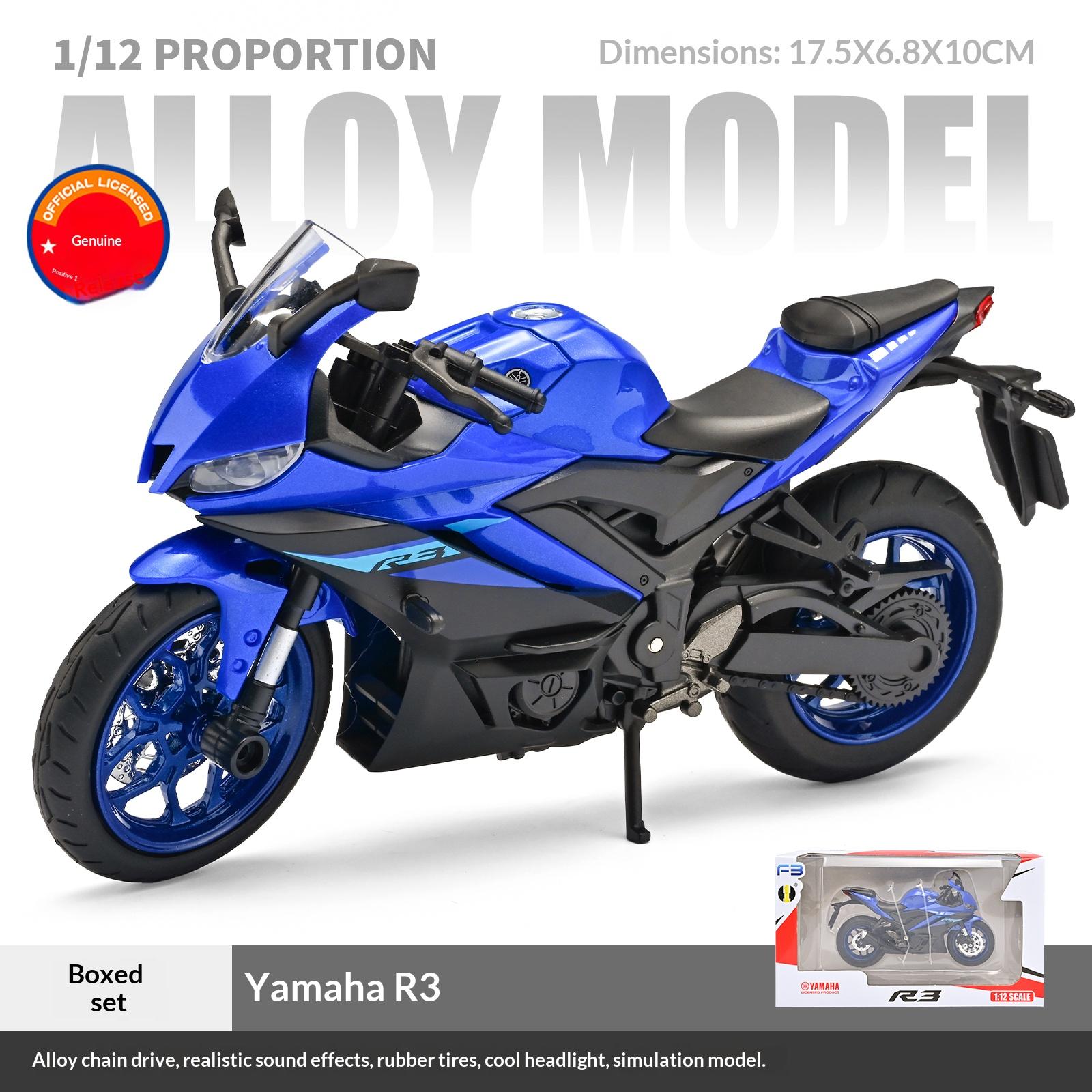 Alloy 1:12 Yamaha R3 Motorcycle Model Sound and Light Simulation Car Model Motorcycle Racing Children s Toy Boy Collection
Alloy 1:12 Yamaha R3 Motorcycle Model Sound and Light Simulation Car Model Motorcycle Racing Children s Toy Boy Collection