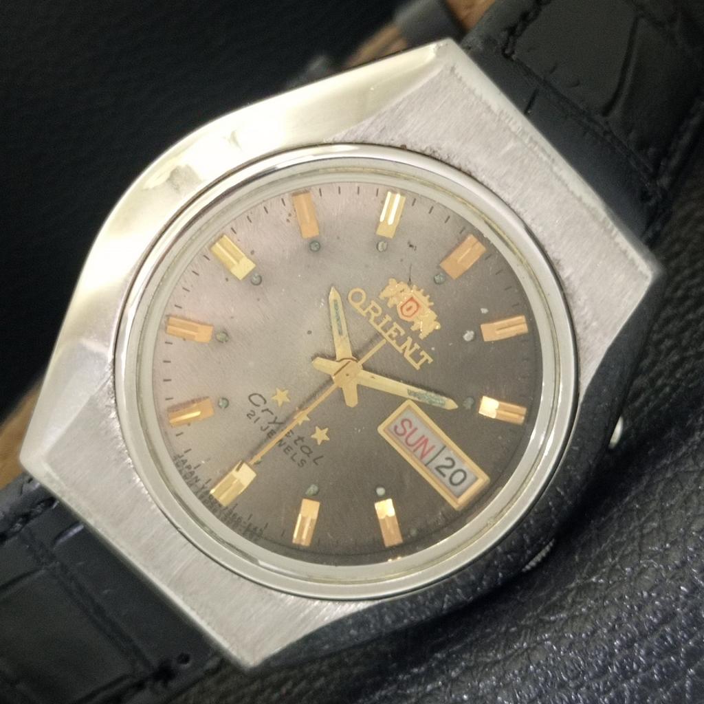 JAPAN VINTAGE ORIENT CRYSTAL AUTOMATIC 48741 MENS ORIGINAL DIAL WATCH a703392-1 R213b-a703392
JAPAN VINTAGE ORIENT CRYSTAL AUTOMATIC 48741 MENS ORIGINAL DIAL WATCH a703392-1 R213b-a703392