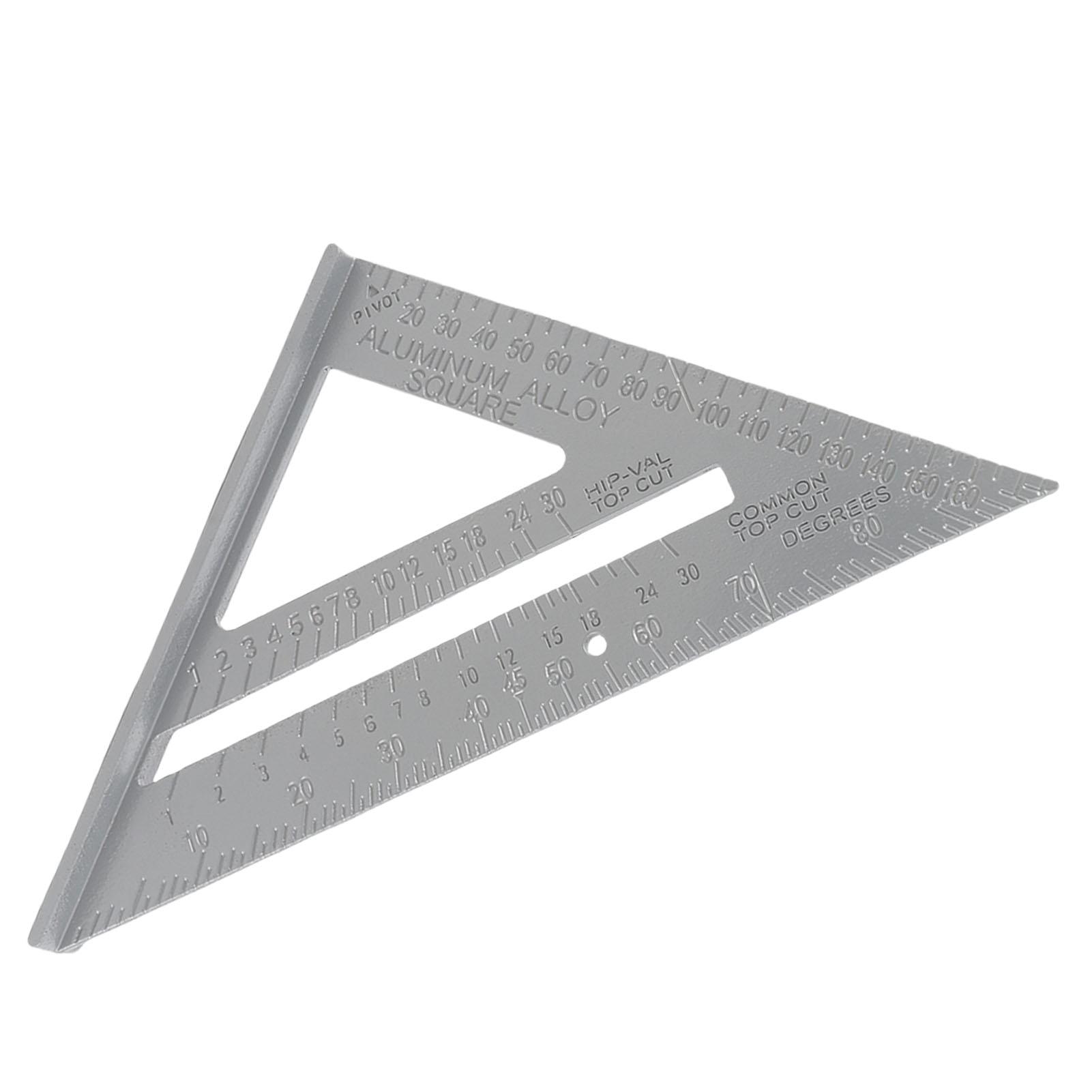 Rafter Square 7in Aluminum Alloy Metric Imperial Multifunctional Triangle Carpenter Square for
Rafter Square 7in Aluminum Alloy Metric Imperial Multifunctional Triangle Carpenter Square for