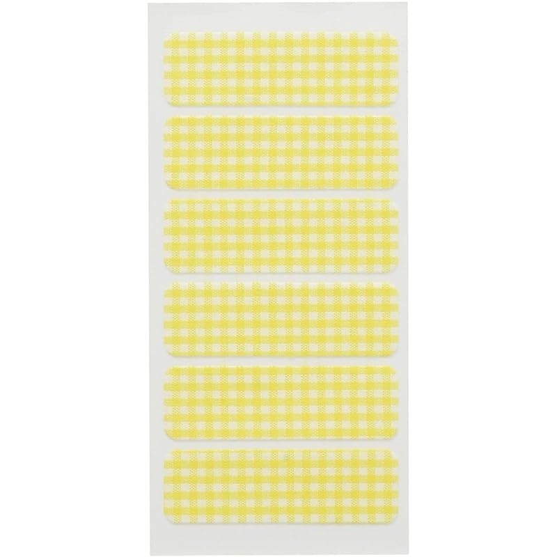 Clover No ironing required/strong adhesive cloth peta label M size 45×14mm yellow check 6 pieces 71-750
Clover No ironing required/strong adhesive cloth peta label M size 45×14mm yellow check 6 pieces 71-750